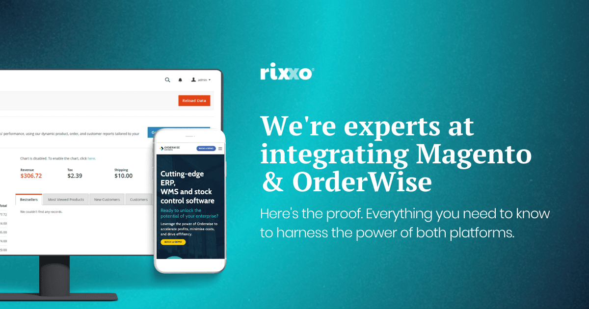 Magento and Orderwise integration graphic