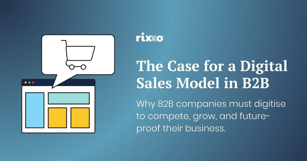 A graphic representation of digital sales model for B2B